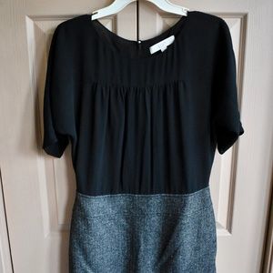 LOFT Black Wool Dress